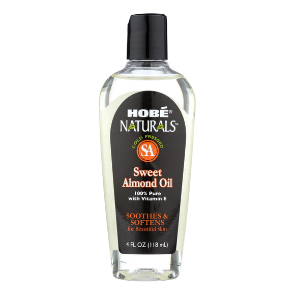 Hobe Labs Hobe Naturals Sweet Almond Oil - 4 Fl Oz - Vita-Shoppe.com