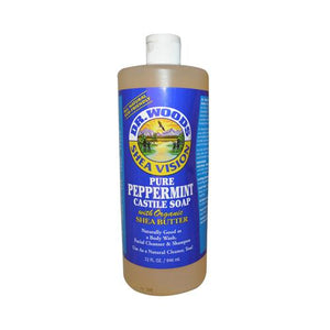 Dr. Woods Shea Vision Pure Castile Soap Peppermint With Organic Shea Butter - 32 Fl Oz - Vita-Shoppe.com