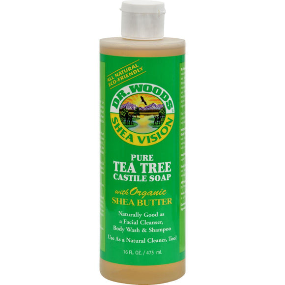 Dr. Woods Shea Vision Pure Castile Soap Tea Tree - 16 Fl Oz - Vita-Shoppe.com
