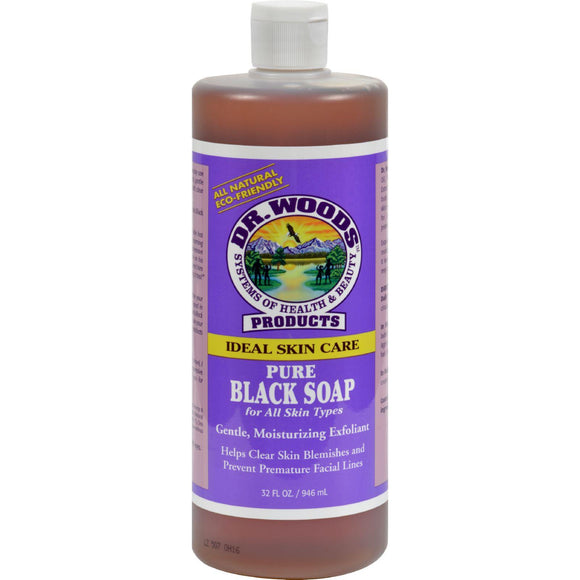 Dr. Woods Pure Black Soap - 32 Fl Oz - Vita-Shoppe.com