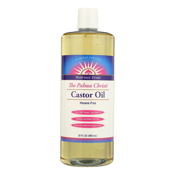 Heritage Products Castor Oil Hexane Free - 32 Fl Oz - Vita-Shoppe.com