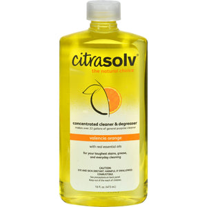 Citrasolv Natural Cleaner And Degreaser Concentrate - Valencia Orange - 16 Oz - Vita-Shoppe.com