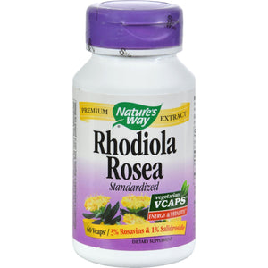 Nature's Way Rhodiola Rosea Standardized - 60 Vcaps - Vita-Shoppe.com