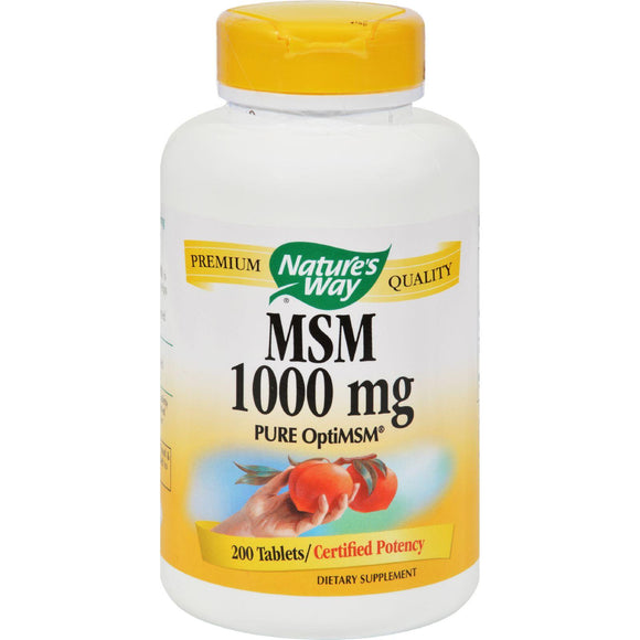 Nature's Way Msm - 1000 Mg - 200 Tablets - Vita-Shoppe.com
