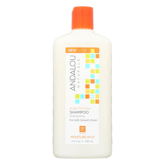 Andalou Naturals Moisture Rich Shampoo Argan And Sweet Orange - 11.5 Fl Oz - Vita-Shoppe.com