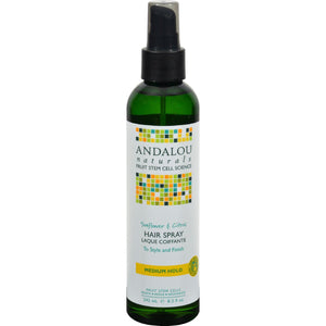 Andalou Naturals Perfect Hold Hair Spray Sunflower And Citrus - 8.2 Fl Oz - Vita-Shoppe.com