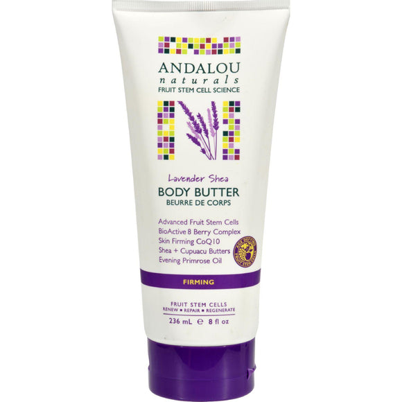 Andalou Naturals Firming Body Butter Lavender Shea - 8 Fl Oz - Vita-Shoppe.com