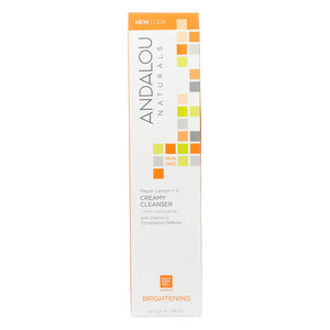 Andalou Naturals Creamy Cleanser For Combination Skin Meyer Lemon - 6 Fl Oz - Vita-Shoppe.com