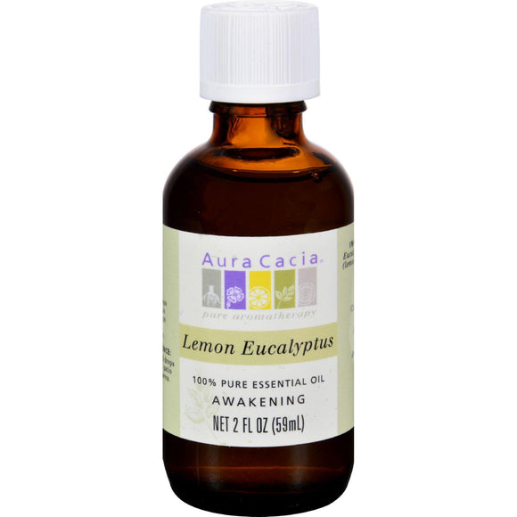 Aura Cacia Essential Oil Lemon Eucalyptus - 2 Fl Oz - Vita-Shoppe.com