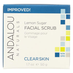 Andalou Naturals Clarifying Facial Scrub Lemon Sugar - 1.7 Fl Oz - Vita-Shoppe.com