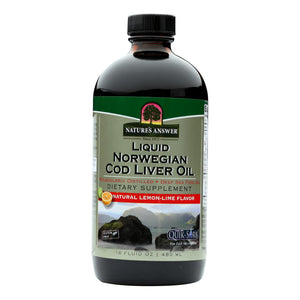 Nature's Answer - Liquid Norwegian Cod Liver Oil - 16 Fl Oz - Vita-Shoppe.com