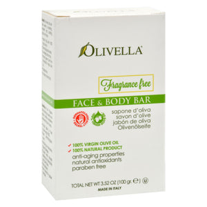 Olivella Fragrance Free Face And Body Bar - 3.52 Oz - Vita-Shoppe.com
