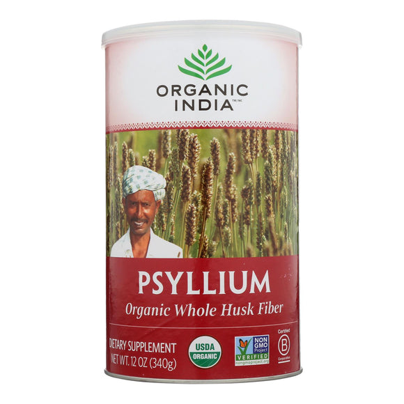 Organic India Fiber Harmony Psyllium Whole Husk - 12 Oz - Vita-Shoppe.com
