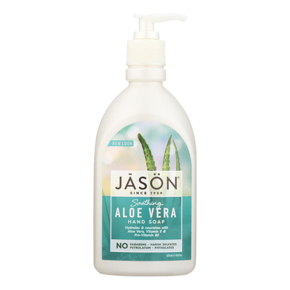 Jason Pure Natural Hand Soap Soothing Aloe Vera - 16 Fl Oz - Vita-Shoppe.com