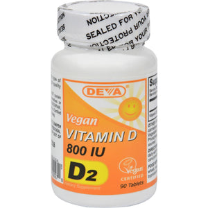Deva Vegan Vitamin D - 800 Iu - 90 Tablets - Vita-Shoppe.com