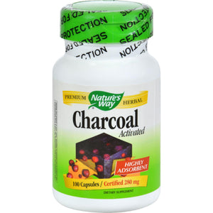 Nature's Way Activated Charcoal - 280 Mg - 100 Caps - Vita-Shoppe.com