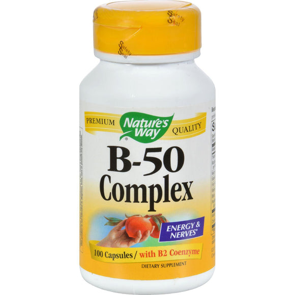 Nature's Way Vitamin B-50 Complex - 100 Capsules - Vita-Shoppe.com