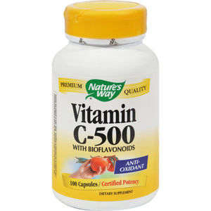 Nature's Way Vitamin C-500 With Bioflavonoids - 500 Mg - 100 Capsules - Vita-Shoppe.com