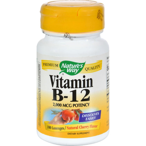 Nature's Way Vitamin B-12 - 2000 Mcg - 100 Lozenges - Vita-Shoppe.com