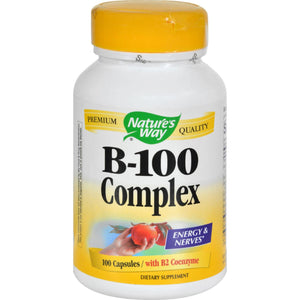 Nature's Way Vitamin B-100 Complex - 100 Capsules - Vita-Shoppe.com