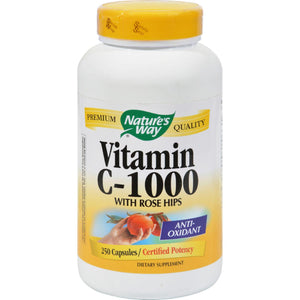 Nature's Way Vitamin C With Rose Hips - 1000 Mg - 250 Capsules - Vita-Shoppe.com