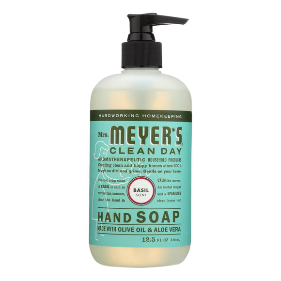 Mrs. Meyer's Clean Day - Liquid Hand Soap - Basil - Case Of 6 - 12.5 Oz - Vita-Shoppe.com