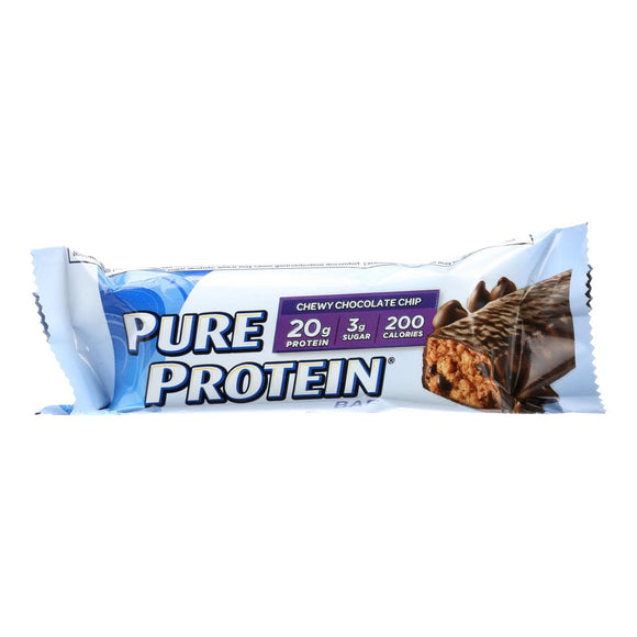 Pure Protein Bar - Chocolate Chip - Case Of 6 - 50 Grams - Vita-Shoppe.com