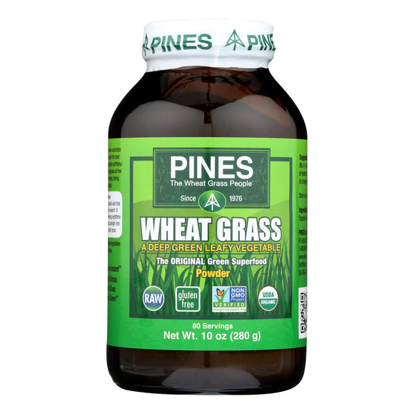 Pines International Wheat Grass Powder - 10 Oz - Vita-Shoppe.com
