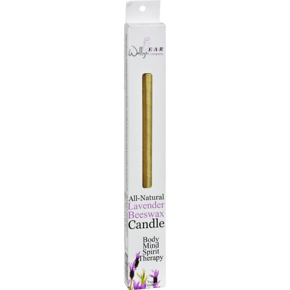 Wally's Natural Products Beeswax Candles - Lavender - 2 Pack - Vita-Shoppe.com