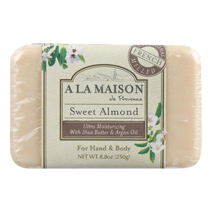 A La Maison Bar Soap - Sweet Almond - 8.8 Oz - Vita-Shoppe.com