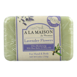 A La Maison Bar Soap - Lavender Flowers - 8.8 Oz - Vita-Shoppe.com