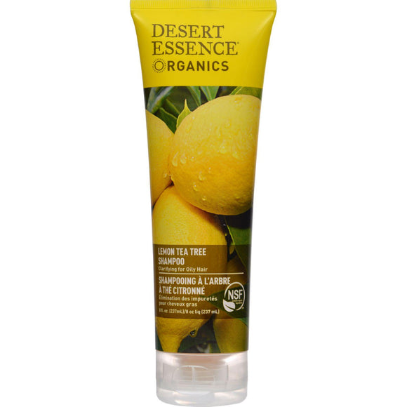 Desert Essence Shampoo Lemon Tea Tree - 8 Fl Oz - Vita-Shoppe.com