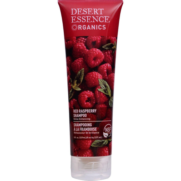 Desert Essence Shampoo Shine For All Hair Types Red Raspberry - 8 Fl Oz - Vita-Shoppe.com