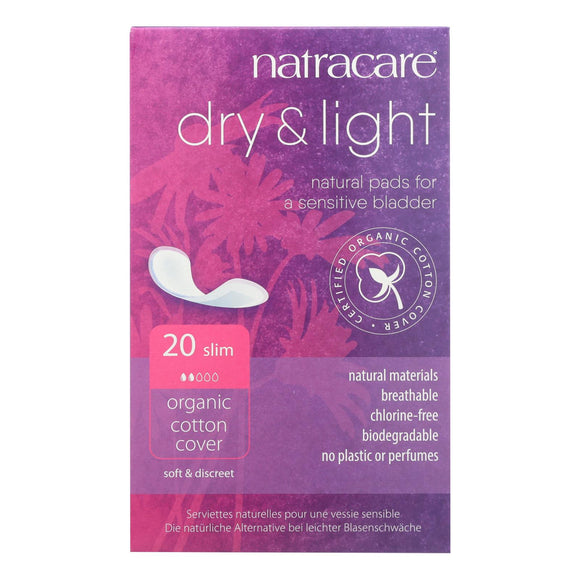 Natracare Dry And Light Individually Wrapped Pads - 20 Pack - Vita-Shoppe.com