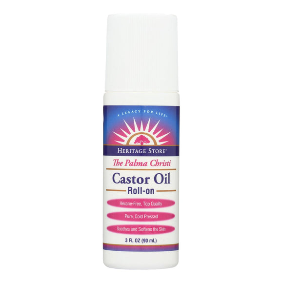 Heritage Products The Palma Christi Castor Oil Roll-on - 3 Fl Oz - Vita-Shoppe.com