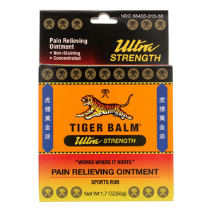 Tiger Balm Pain Relieving Ointment Ultra Strength - Non-staining - 1.7 Oz - Vita-Shoppe.com