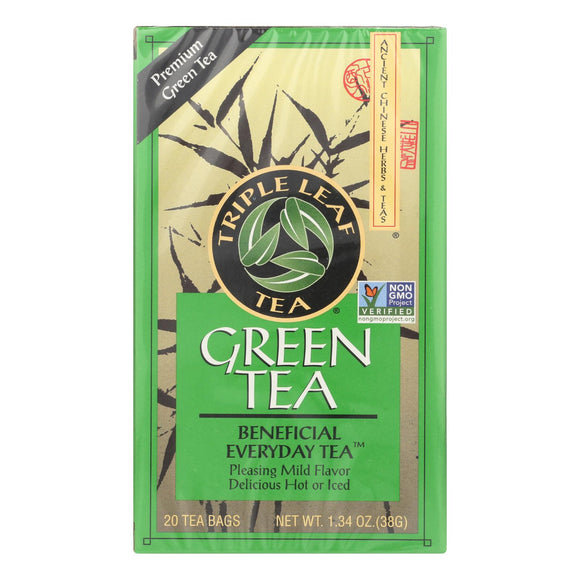Triple Leaf Tea Green Tea - Case Of 6 - 20 Bags - Vita-Shoppe.com