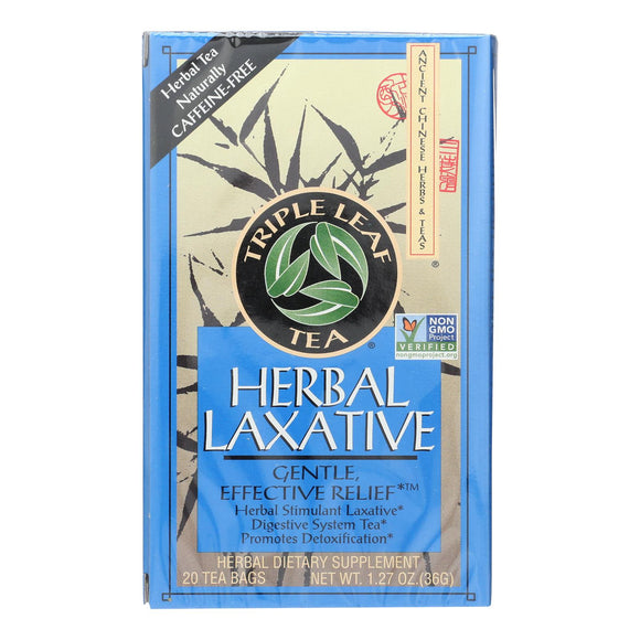 Triple Leaf Tea Herbal Laxative - 20 Tea Bags - Case Of 6 - Vita-Shoppe.com