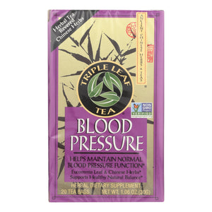 Triple Leaf Tea Blood Pressure - 20 Tea Bags - Case Of 6 - Vita-Shoppe.com