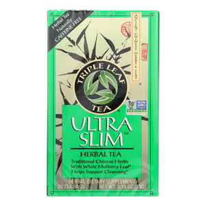 Triple Leaf Tea Ultra Slim Tea Decaffeinated - 20 Tea Bags - Case Of 6 - Vita-Shoppe.com