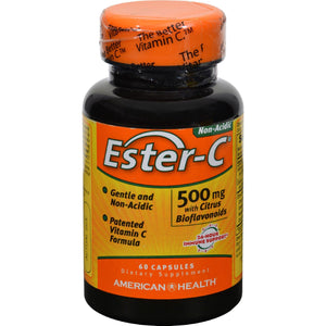 American Health Ester-c With Citrus Bioflavonoids - 500 Mg - 60 Capsules - Vita-Shoppe.com
