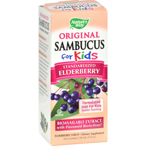 Nature's Way Original Sambucus For Kids - Standardized Elderberry - 4 Fl Oz - Vita-Shoppe.com