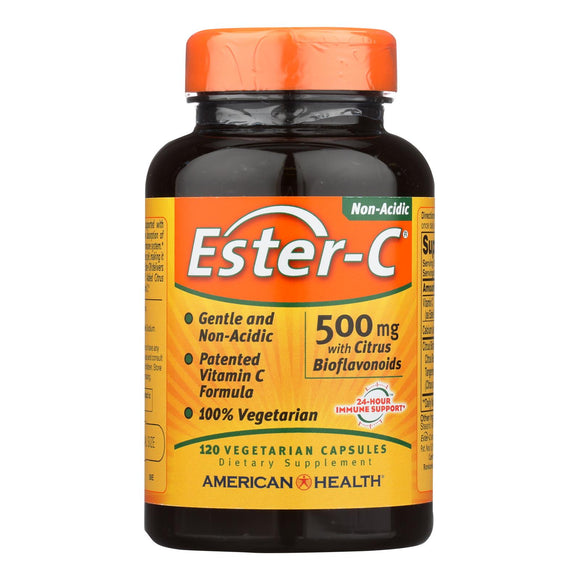 American Health - Ester-c With Citrus Bioflavonoids - 500 Mg - 120 Vegetarian Capsules - Vita-Shoppe.com