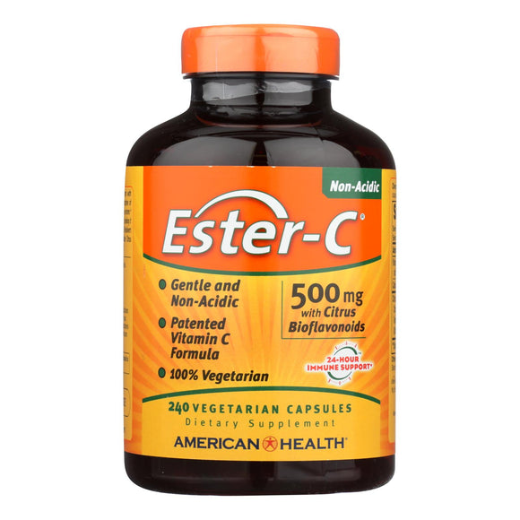 American Health - Ester-c With Citrus Bioflavonoids - 500 Mg - 240 Vegetarian Capsules - Vita-Shoppe.com