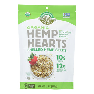 Manitoba Harvest Certified Organic Hemp Hearts Shelled Hemp Seed - 12 Oz - Vita-Shoppe.com