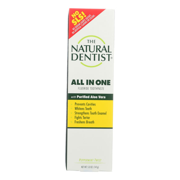 Natural Dentist Anti-cavity Toothpaste Original Peppermint Twist - 5 Oz - Vita-Shoppe.com