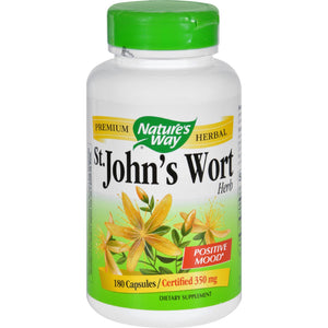 Nature's Way St John's Wort Herb - 180 Capsules - Vita-Shoppe.com