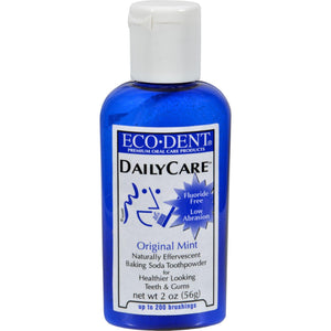 Eco-dent Toothpowder Daily Care - Mint - 2 Oz - Vita-Shoppe.com