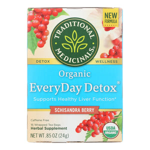 Traditional Medicinals Everyday Detox Herbal Tea - Case Of 6 - 16 Bags - Vita-Shoppe.com