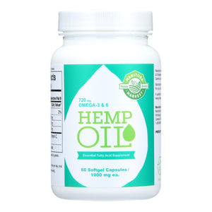 Manitoba Harvest Hemp Oil  - 1 Each - 60 Sgel - Vita-Shoppe.com